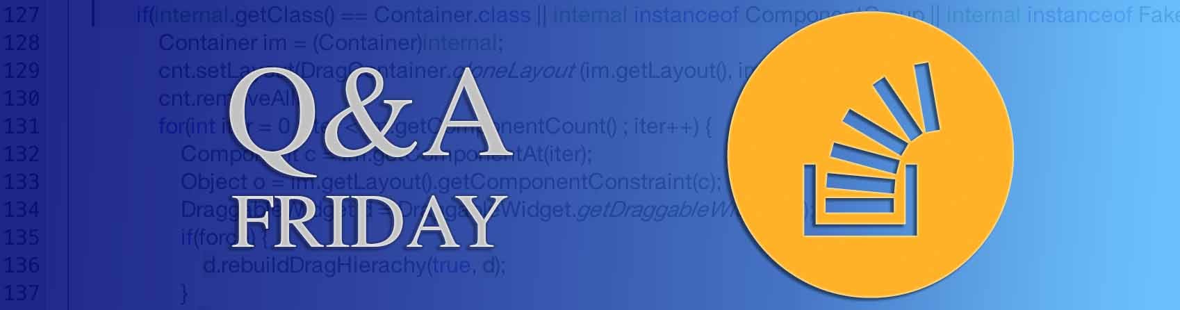 Questions of the Week XIX